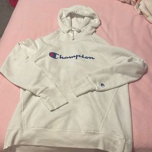 White Champion Hoodie